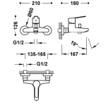 Torneira Monocomando Banheira  - BASE