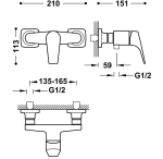Torneira Monocomando Duche  - CANIGÓ